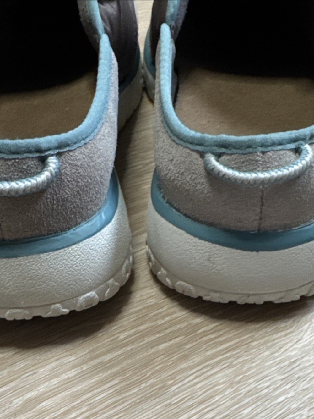 🏔️ L.L.Bean Mountain Classic Quilted Slides | Women’s 10M | Brown, Gray & Blue - Picture 5 of 9
